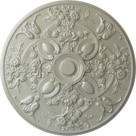 Ekena Millwork Baile Ceiling Medallion (Fits Canopies up to 6"), Hand-Painted Flash Copper, 31 1/4"OD x 2 1/4"P CM31BAFCS